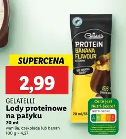 Lidl Lody proteinowe na patyku Gelatelli oferta