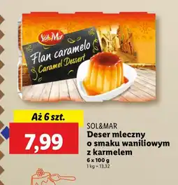 Lidl Deser mleczny o smaku waniliowym z karmelem Sol&Mar oferta