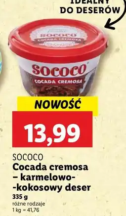 Lidl Deser karmelowo-kokosowy Sococo Cocada Cremosa oferta