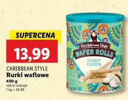 Lidl Rurki waflowe kokosowe Caribbean Style oferta