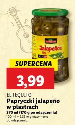Lidl Papryczki jalapeño w plastrach El Tequito oferta