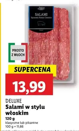 Lidl Salami w stylu włoskim klasyczne lub pikantne Deluxe oferta