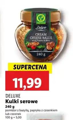 Lidl Kulki serowe z bazylią, papryką z czosnkiem lub czosnkiem Deluxe oferta