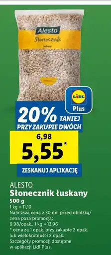 Lidl Słonecznik łuskany Alesto oferta