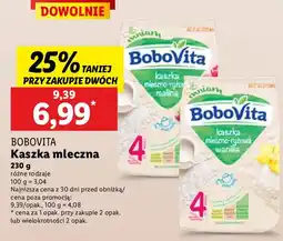Lidl Kaszka mleczna BoboVita oferta