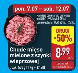 ALDI Mięso mielone z szynki wieprzowej Aldi oferta