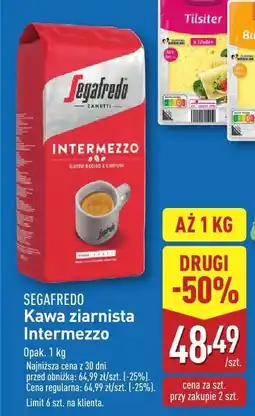 ALDI Kawa ziarnista Segafredo Intermezzo oferta