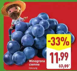 ALDI Winogrona ciemne 1 kg Aldi oferta