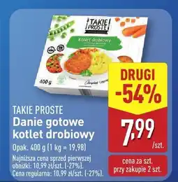 ALDI Danie gotowe kotlet drobiowy Takie Proste oferta
