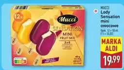 ALDI Lody Sensation mini owocowe Mucci oferta