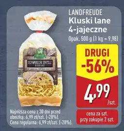 ALDI Kluski lane 4-jajeczne Landfreude oferta