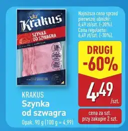 ALDI Szynka Krakus od szwagra oferta
