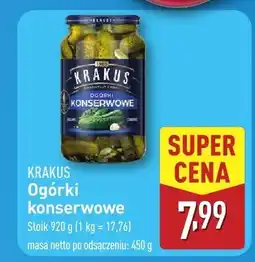 ALDI Ogórki Krakus konserwowe oferta