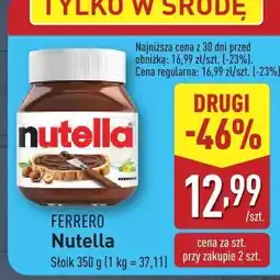 ALDI Krem Nutella Ferrero oferta