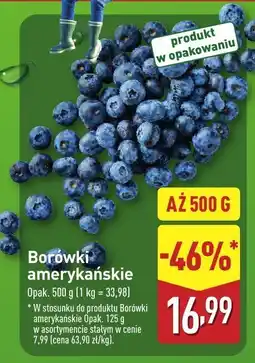 ALDI Borówki amerykańskie 500 g Aldi oferta