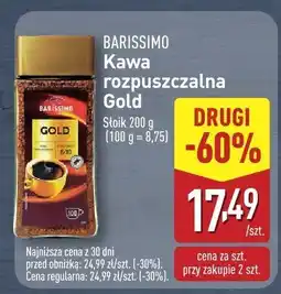 ALDI Kawa rozpuszczalna Gold Barissimo oferta