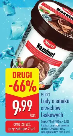 ALDI Lody o smaku orzechów laskowych Mucci oferta