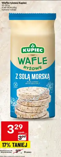 Delikatesy Centrum Wafle ryżowe Kupiec z solą morską oferta