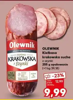 Kaufland OLEWNIK Kiełbasa krakowska sucha z szynki oferta