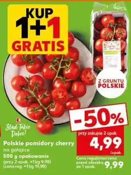 Kaufland Polskie pomidory Cherry na gałązce oferta