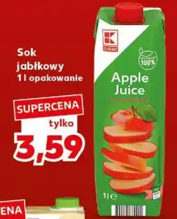 Kaufland Sok jabłkowy 1l opakowanie oferta