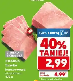 Kaufland KRAKUS Szynka konserwowa eksportowa 100 g oferta