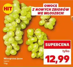 Kaufland Winogrona jasne luzem 1 kg oferta