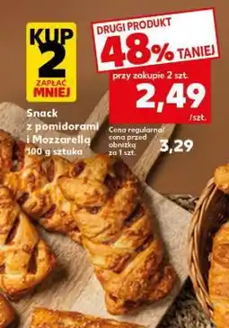Kaufland Snack z pomidorami i Mozzarellą 100 g sztuka oferta