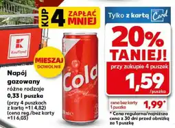 Kaufland Napój gazowany różne rodzaje 0,33 l puszka oferta
