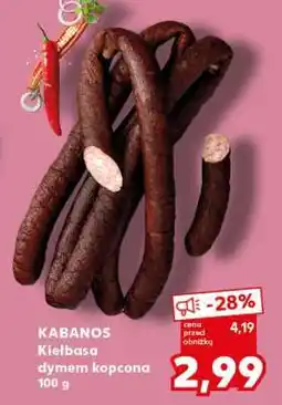 Kaufland KABANOS Kiełbasa dymem kopcona 100 g oferta