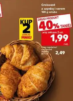 Kaufland Croissant z szynką i serem oferta