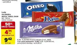 Carrefour Express Lody na patyku Milka/Oreo/Daim oferta