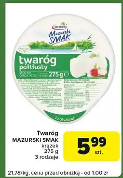 Carrefour Express Twaróg półtłusty Mazurski Smak oferta