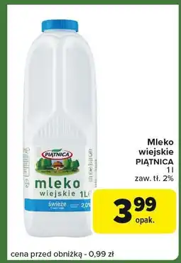 Carrefour Express Mleko wiejskie Piątnica 2% oferta