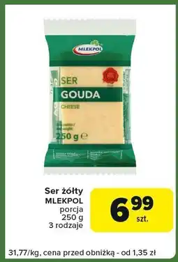 Carrefour Express Ser żółty Gouda Mlekpol oferta
