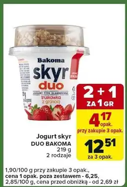 Carrefour Express Jogurt skyr duo Bakoma oferta