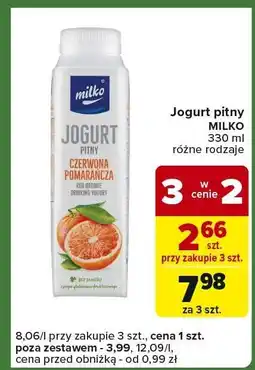 Carrefour Express Jogurt pitny Milko oferta