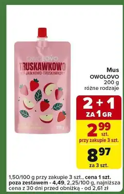 Carrefour Express Mus owocowy truskawkowo-jabłkowy 200g Carrefour Express oferta