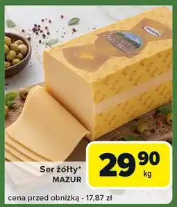Carrefour Express Ser żółty Mazur 1kg oferta