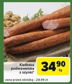 Carrefour Express Kiełbasa podwawelska z szynki 1kg Carrefour Express oferta