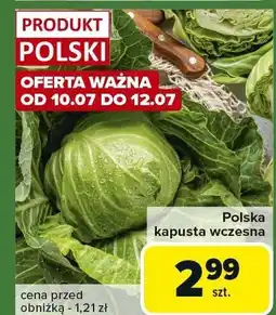 Carrefour Express Kapusta wczesna polska 1szt. Carrefour Express oferta