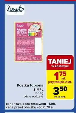 Carrefour Express Kostka topiona Simple oferta