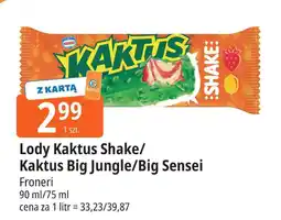 E.Leclerc Lody Kaktus Shake/Kaktus Big Jungle/Big Sensei Froneri oferta