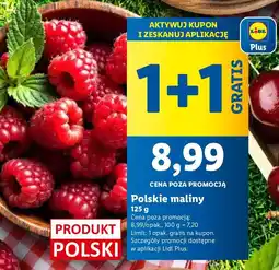 Lidl Maliny 125 g 1+1 GRATIS Lidl oferta