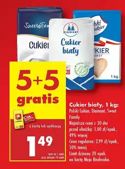 Biedronka Cukier biały Polski Cukier, Diamant, Sweet Family oferta