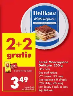 Biedronka Serek Mascarpone Delikate oferta