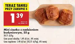 Biedronka Mini ciastko z nadzieniem budyniowym Biedronka oferta