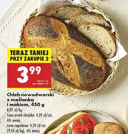 Biedronka Chleb nowodworski z maślanką i makiem Biedronka oferta