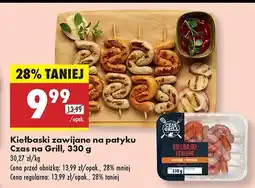 Biedronka Kiełbaski zawijane na patyku Czas na Grill oferta