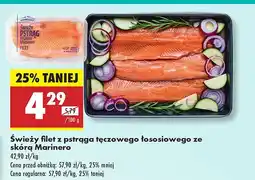 Biedronka Świeży filet z pstrąga tęczowego łososiowego ze skórą Marinero oferta